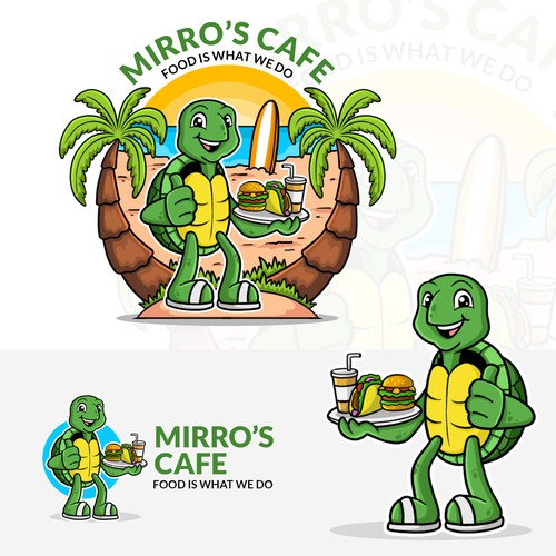 Design a vibrant logo for an awesome beach cafe Design réalisé par Kate-K