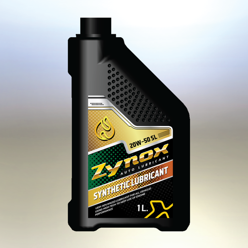 auto lubricant label design | strong , modern and powerful Design by DesignMoment