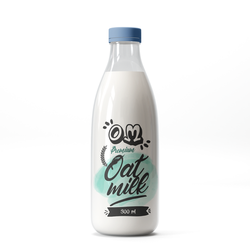 New oat Milk label Design by halesen