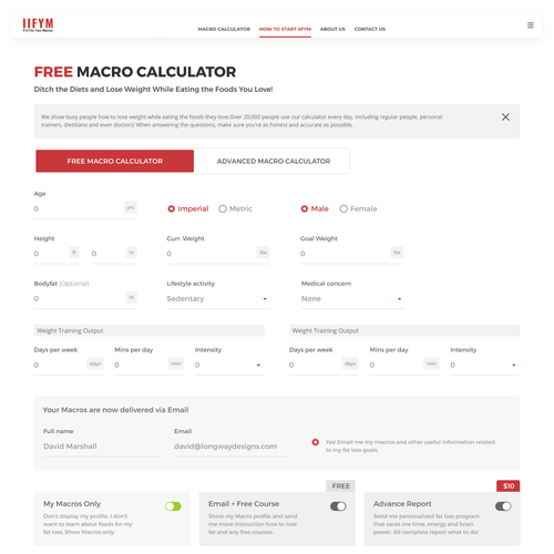 Landing page design contest entry by Simply Ali