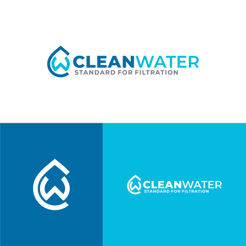 Simple Clean Logo for Water Filtration Company Design by boriman05