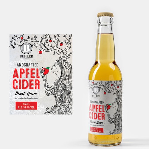 Create a Fun Label for Apple Cider Bottles Design réalisé par Bee Man