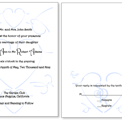 Letterpress Wedding Invitations Design by totavi
