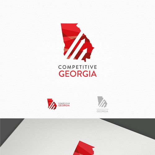 Create a logo using the state of GA as the main image underlying the
economic strength of diversity Design von Jilldreamer