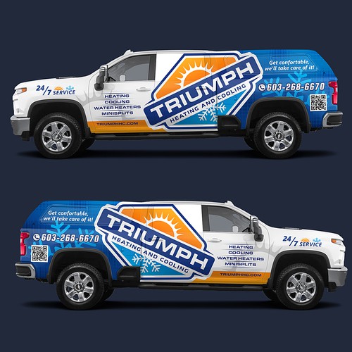 Hvac truck wrap Design von Artpaper ✪