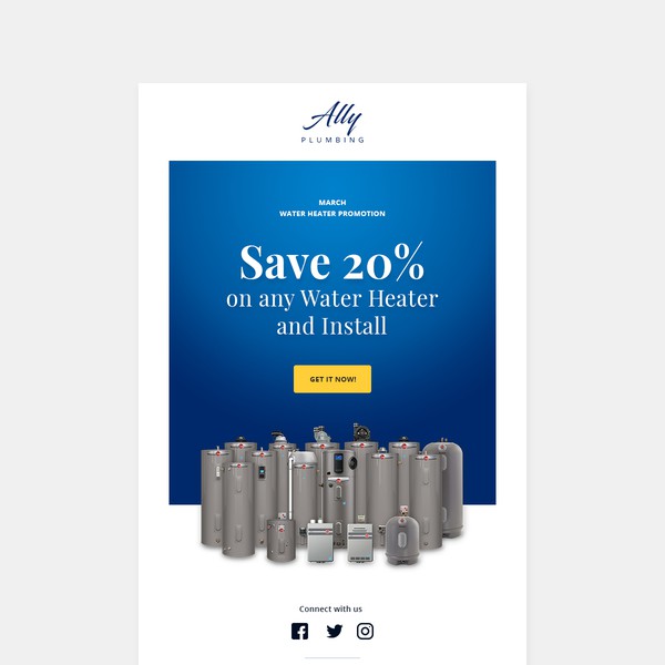 Emailer for Ally Plumbing