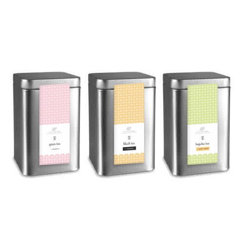 Create a label for Flavored Japanese Tea Tin Design réalisé par werushtotea