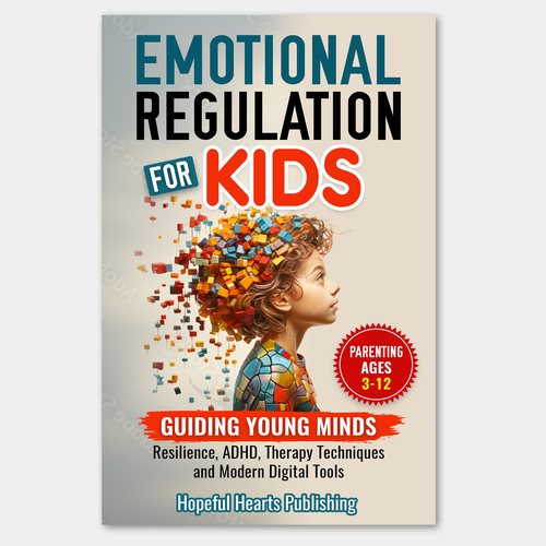 A fresh and powerful book cover design for a book about emotional regulation for kids Design réalisé par Graph Webs