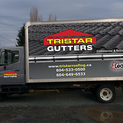 Tristar Gutter truck vehicle wrap (I AM HAVING A PRO INSTALL WRAP) Design by claudyos