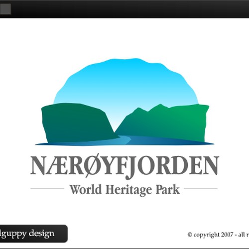 NÃ¦rÃ¸yfjorden World Heritage Park Design por Intrepid Guppy Design