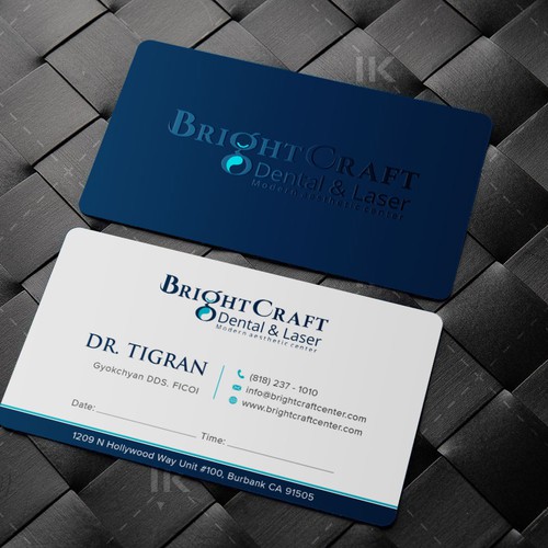 IK_DesignsさんのModern Dental and Medical SPA business cardデザイン