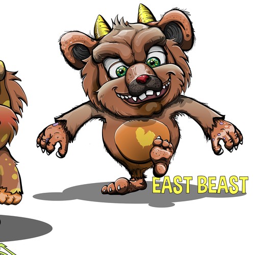 The East Beast - a fun mascot for an elementary school Design by Aleksandar Stanojev