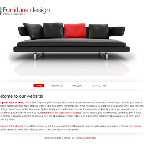 1-3 Page Website Template Design von desigN86