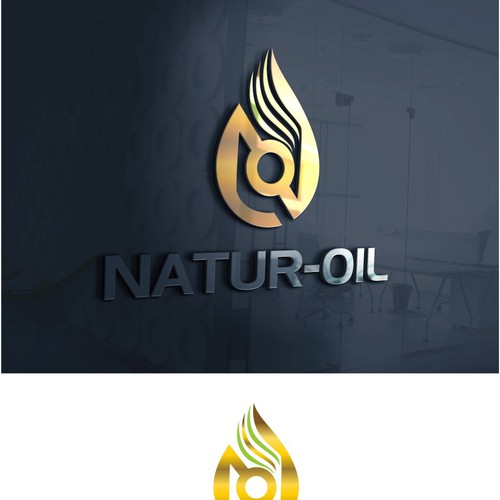 Logo representing bio based oil products. Design réalisé par Sanchitaluck7