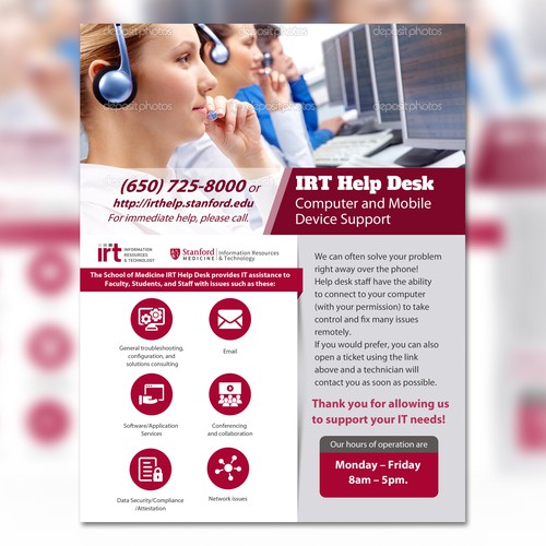 Create A Flyer And Communication Template For Stanford University