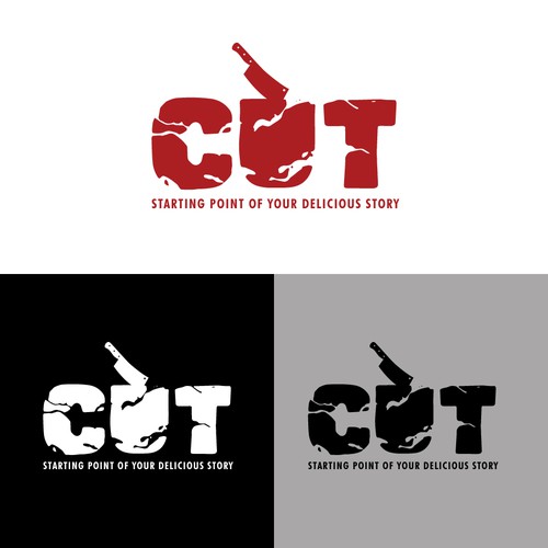 Design creative modern butcher shop logo and slogan Design by FoxCody