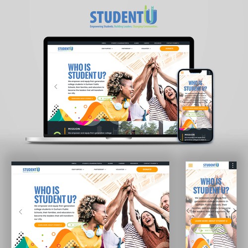 Student U Website Redesign Design by mandexign