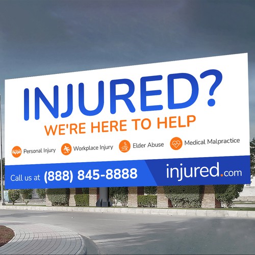 Injured.com Billboard Poster Design Réalisé par Deep@rt