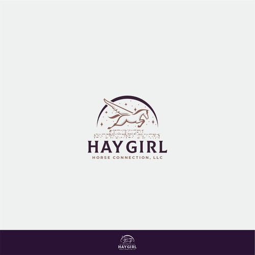 High flying horse showing athleticism - Go GET THEM ATTITUDE to sell Hay on website Design by BANGSART !