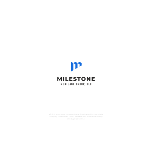 Milestone Mortgage Logo Design by mr.giraffe.design