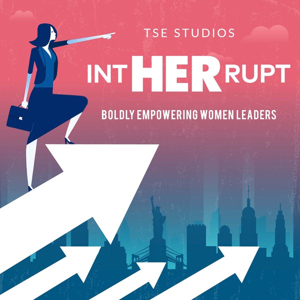 Diseño de Xnine titulado " Women Leadership Podcast Cover Winning Design"