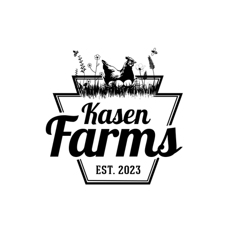 Logo design for small family farm that both dad and 7 year old daughter will love. Design by Andrés Sebastián