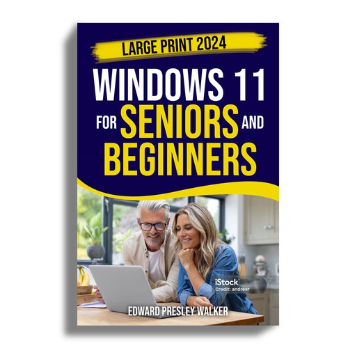 Windows 11 guide in large print Design by Mr.TK