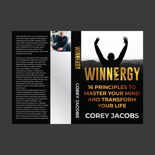 Design a sleek book cover for a man who wants to transform your mind and life! Design by BengsWorks