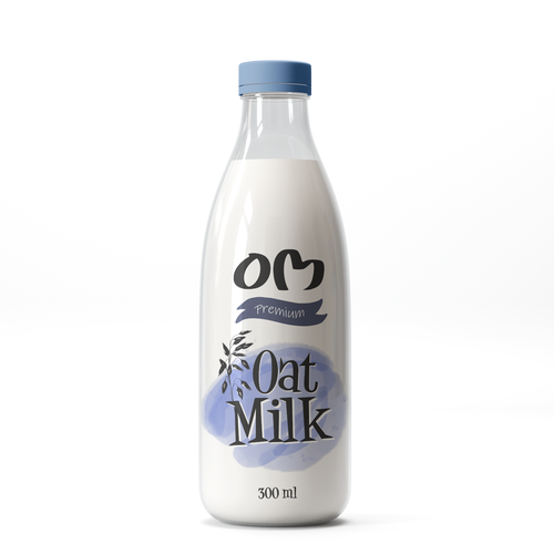 New oat Milk label-ontwerp door halesen