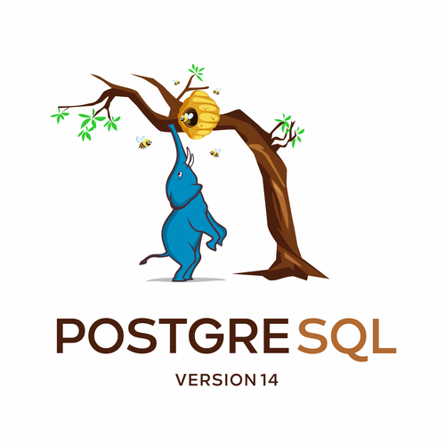 PostgreSQL 14 Release Artwork Design by Sk Graphic
