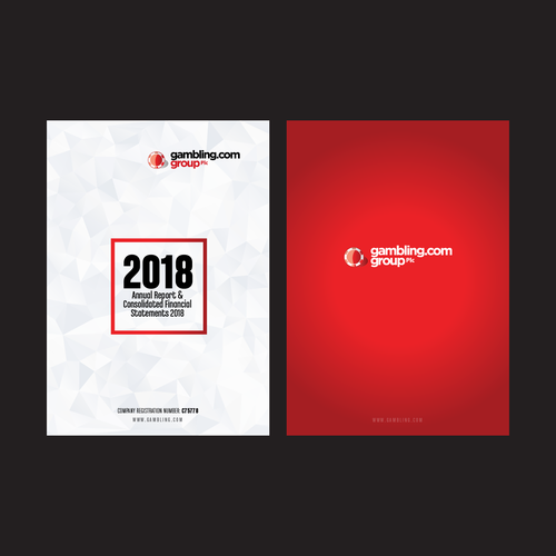 Annual Report Cover for Gambling.com Group Design por Bennah