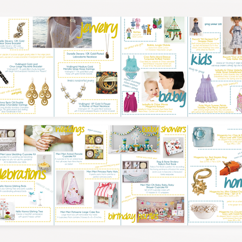 Create New Brochure for Emily's Collection: An Online Unique and Luxury Gift Boutique  Ontwerp door marmili