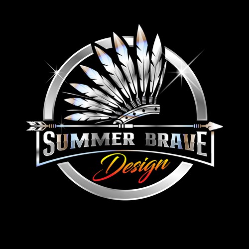 Design a logo that channels the spirit of the warrior - Summer Brave Design brings metal to life Design by PrintFactory ™