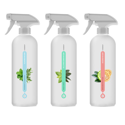 Premium Spray Bottle and Packaging for Cleaning Supplies Design réalisé par gs-designs