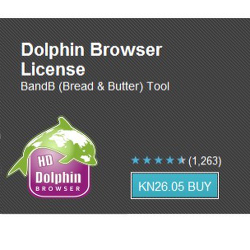 New logo for Dolphin Browser Design by croea