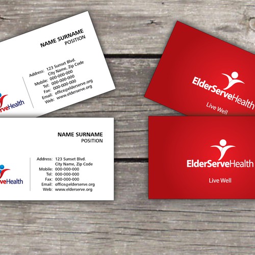 Design an easy to read business card for a Health Care Company Design by HiStudio