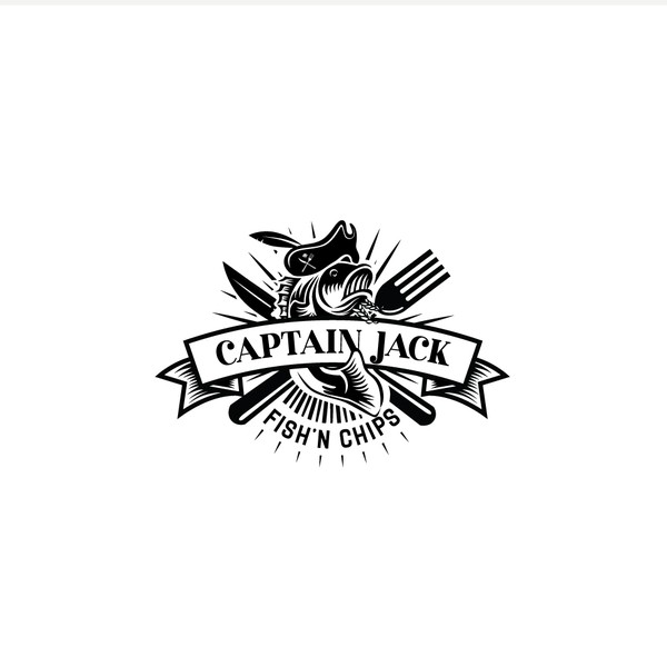 Design by cl3an & the Bridge titled "Classic logo for fish'n chips restaurant"