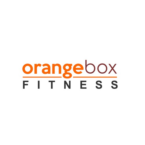 Designs New Orange Box Fitness Logo Logo design contest