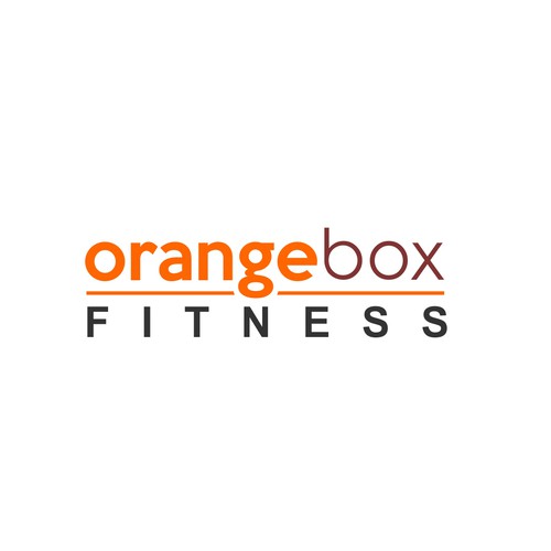 New Orange Box Fitness Logo Design by Harleen™