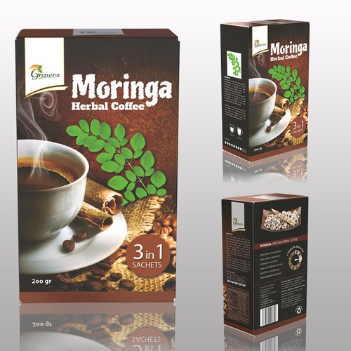 Moringa Herbal Coffee Design por bastian-weiss-design