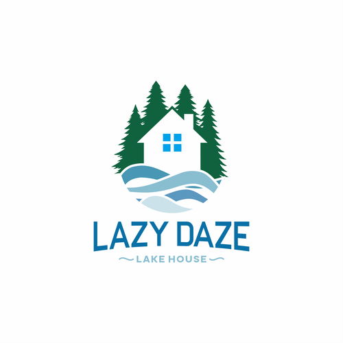 Lake House rental logo Design by icaluddin