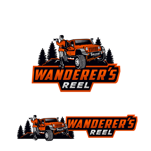 Wanderer's Reel logo (for Travel / Adventure YouTube channel) Design by bentosgatos