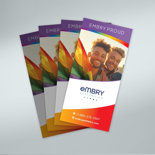 Design a LGBTQ Pride brochure for med spa Design réalisé par Jordon