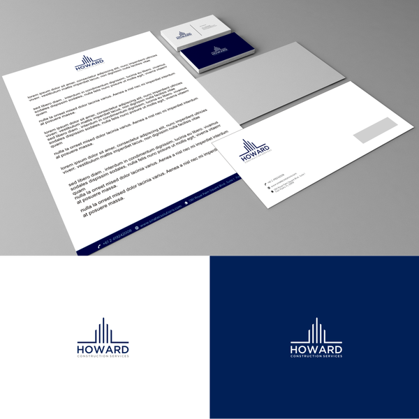 Design by - B R N - titled "Howard Construction Services"