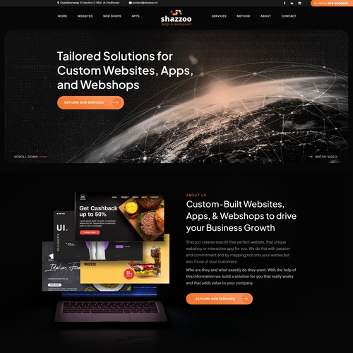 New website for software development company Design by Jasmin_A (AMPLE)