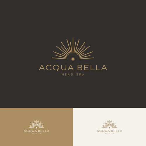 "Sub Brand - Luxury head spa logo for Acqua Bella — serene, water-inspired" winning Logo & brand identity pack