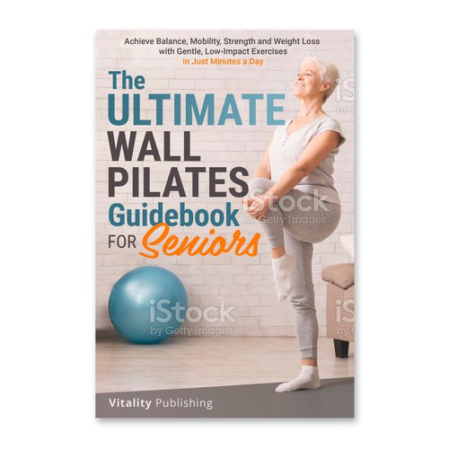 Wall Pilates for Seniors Book Cover Design by ag16