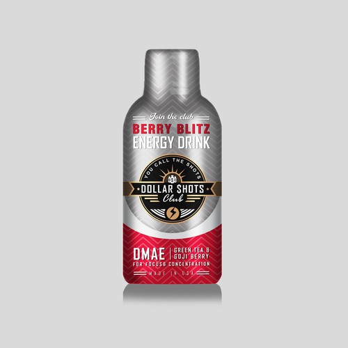 Design di Create an eye-catching energy shot drink bottle design for the relaunch our eCommerce Supplement Shot Co.!! di BRAVO-designs