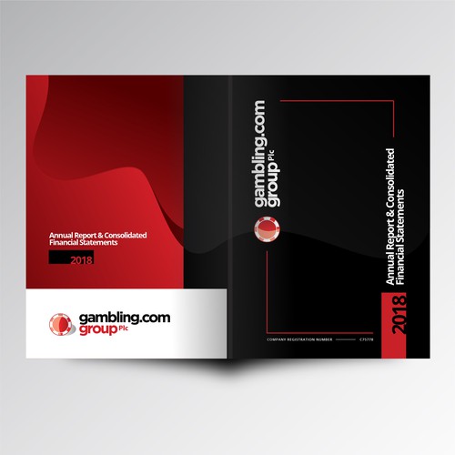 Annual Report Cover for Gambling.com Group Design von fatchvrdsgn