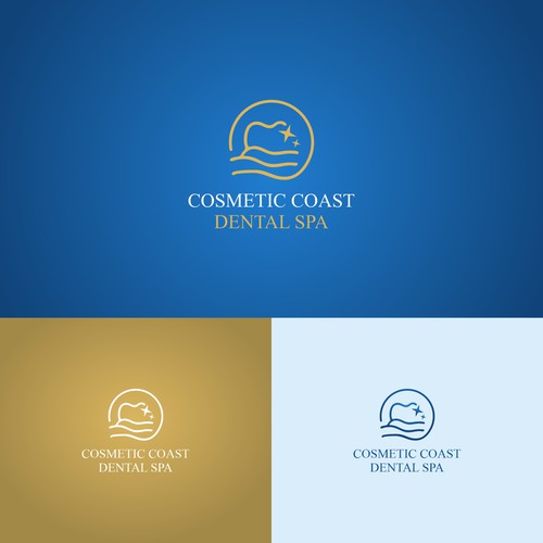 Design old money aesthetic for boutique cosmetic dental office located on the coast on NC Design by Songv™